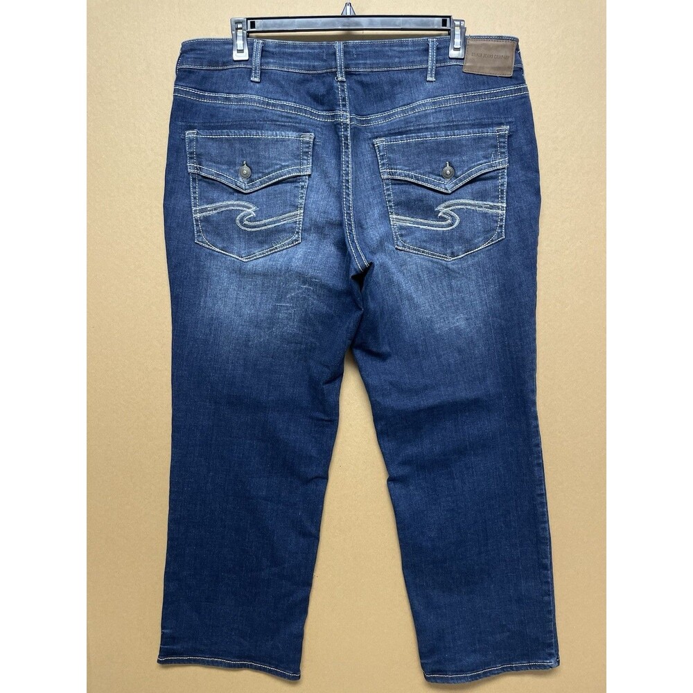 Silver Jeans Gordie Relaxed Fit Straight Leg Men's W40 L30 Comfort Stretch Denim